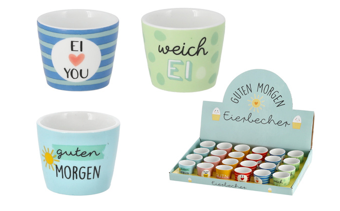 Eierbecher mit Sprüchen als Design-Highlight im Alltag
