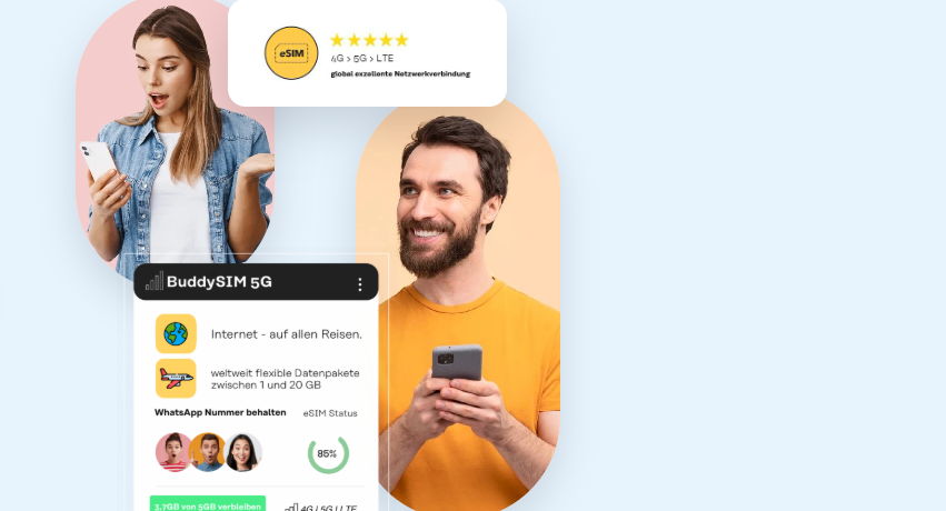 Weltweit online mit BuddySIM